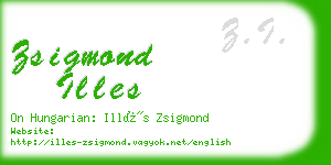 zsigmond illes business card